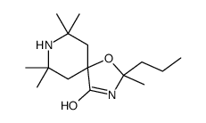 2,7,7,9,9-pentamethyl-2-propyl-1-oxa-3,8-diazaspiro[4.5]decan-4-one结构式