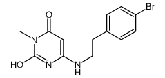 6-[2-(4-bromophenyl)ethylamino]-3-methyl-1H-pyrimidine-2,4-dione结构式