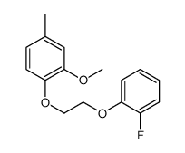 1-[2-(2-fluorophenoxy)ethoxy]-2-methoxy-4-methylbenzene Structure