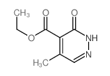 4-Pyridazinecarboxylicacid, 2,3-dihydro-5-methyl-3-oxo-, ethyl ester结构式