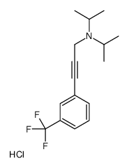 N,N-di(propan-2-yl)-3-[3-(trifluoromethyl)phenyl]prop-2-yn-1-amine,hydrochloride Structure