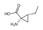 Cyclopropanecarboxylic acid, 1-amino-2-ethyl-, (1S,2R)- (9CI) structure