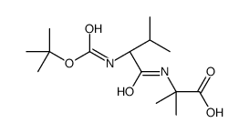 2-methyl-2-[[(2S)-3-methyl-2-[(2-methylpropan-2-yl)oxycarbonylamino]butanoyl]amino]propanoic acid结构式