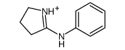 N-phenyl-3,4-dihydro-2H-pyrrol-1-ium-5-amine Structure