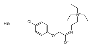 2-[[2-(4-chlorophenoxy)acetyl]amino]ethyl-triethylazanium,bromide Structure