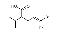 5,5-dibromo-2-propan-2-ylpent-4-enoic acid结构式