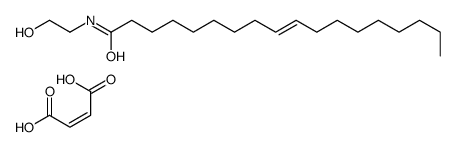 2-Butenedioic acid (Z)-, (Z)-2-[(1-oxo-9-octadecenyl)amino]ethyl ester structure