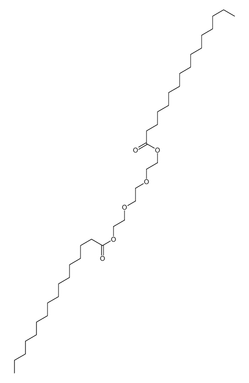 ethane-1,2-diylbis(oxyethane-1,2-diyl) bispalmitate结构式