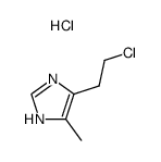 4-(2-chloroethyl)-5-methyl-1H-imidazole hydrochloride Structure