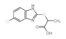 Propanoicacid, 2-[(6-chloro-1H-benzimidazol-2-yl)thio]- picture
