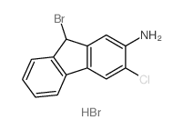 9H-Fluoren-2-amine,9-bromo-3-chloro-, hydrobromide (1:1) Structure