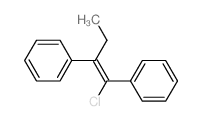 (1-chloro-2-phenyl-but-1-enyl)benzene结构式