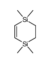 1,1,4,4-tetramethyl-1,4-disilacyclohex-2-ene Structure