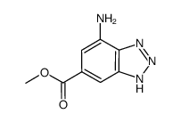 7-氨基-1H-苯并[d] [1,2,3]三唑-5-羧酸甲酯结构式