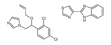 4-(1H-benzimidazol-2-yl)-1,3-thiazole,1-[2-(2,4-dichlorophenyl)-2-prop-2-enoxyethyl]imidazole结构式