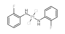 dichloroplatinum; (2-fluorophenyl)azanide structure