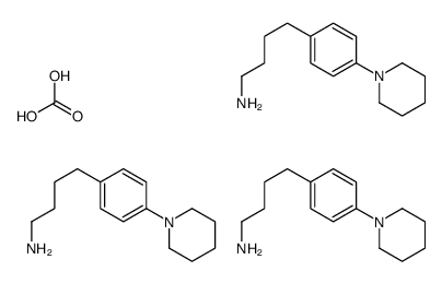 carbonic acid,4-(4-piperidin-1-ylphenyl)butan-1-amine结构式