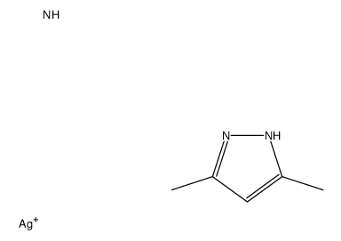 silver,3,5-dimethyl-1H-pyrazole结构式