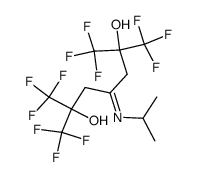 1,1,1,7,7,7-hexafluoro-2,6-dihydroxy-2,6-bis(trifluoromethyl)-4-isopropylimino-heptane Structure