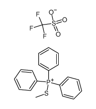 (methylthio)triphenylphosphonium trifluoromethanesulfonate结构式