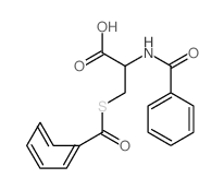 2-benzamido-3-benzoylsulfanyl-propanoic acid结构式