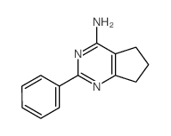 5H-Cyclopentapyrimidin-4-amine,6,7-dihydro-2-phenyl-结构式