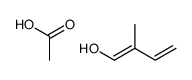 acetic acid,2-methylbuta-1,3-dien-1-ol结构式