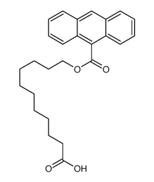 11-(anthracene-9-carbonyloxy)undecanoic acid Structure