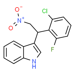 3-[1-(2-Chloro-6-fluorophenyl)-2-nitroethyl]-1H-indole结构式