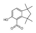 2,3-Dihydro-1,1,3,3-tetramethyl-4-nitro-1H-inden-5-ol Structure