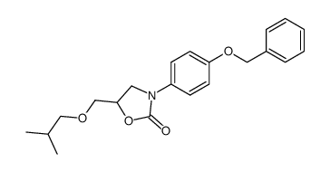 3-(4-benzyloxy-phenyl)-5-isobutoxymethyl-oxazolidin-2-one结构式