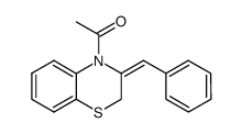 4-acetyl-3-benzylidene-2,3-dihydro-4H-1,4-benzothiazine Structure