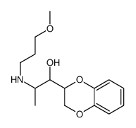 α-[1-[(3-Methoxypropyl)amino]ethyl]-1,4-benzodioxane-2-methanol结构式