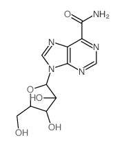 9-[3,4-dihydroxy-5-(hydroxymethyl)oxolan-2-yl]purine-6-carboxamide结构式