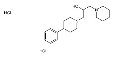 1-(4-phenylpiperidin-1-yl)-3-piperidin-1-ylpropan-2-ol,dihydrochloride结构式