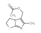 (3-methyl-6-thia-1,4-diazabicyclo[3.3.0]octa-2,4-dien-2-yl)methyl acetate结构式