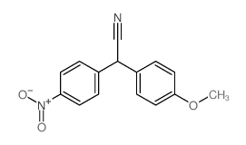 Benzeneacetonitrile,4-methoxy-a-(4-nitrophenyl)- Structure