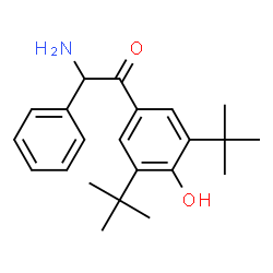 Ethanone,2-amino-1-[3,5-bis(1,1-dimethylethyl)-4-hydroxyphenyl]-2-phenyl-结构式