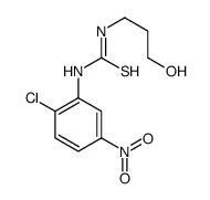 1-(2-chloro-5-nitrophenyl)-3-(3-hydroxypropyl)thiourea structure