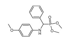 Dimethyl α-(4-methoxyphenylamino)benzylphosphonate结构式