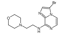 3-bromo-N-(2-morpholin-4-ylethyl)imidazo[1,2-a]pyrazin-8-amine Structure