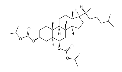 3β,6β-bis(isopropoxycarbonyloxy)-5α-cholestane结构式