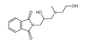 2-(2-hydroxy-3-((2-hydroxyethyl)(methyl)amino)propyl)isoindoline-1,3-dione结构式