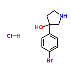 3-(4-BROMOPHENYL)-3-PYRROLIDINOL Structure