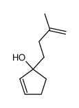 1-(3-methylbut-3-en-1-yl)cyclopent-2-en-1-ol Structure