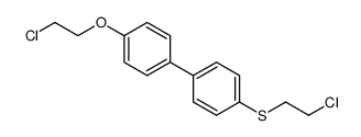 1-(2-chloroethoxy)-4-[4-(2-chloroethylsulfanyl)phenyl]benzene结构式