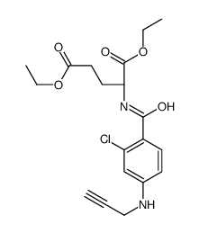 diethyl (2S)-2-[[2-chloro-4-(prop-2-ynylamino)benzoyl]amino]pentanedioate Structure