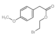 2-bromoethyl 2-(4-methoxyphenyl)acetate Structure
