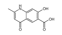 6-Quinolinecarboxylic acid, 4,7-dihydroxy-2-methyl- (9CI)结构式