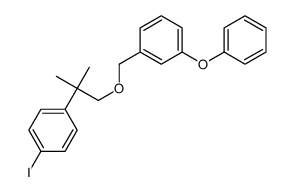 1-iodo-4-[2-methyl-1-[(3-phenoxyphenyl)methoxy]propan-2-yl]benzene Structure